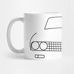 Triumph Dolomite Sprint outline graphic (black) Mug